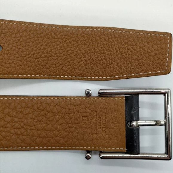 HERMES BELT BLACK LEATHER  430763 - Picture 5 of 10